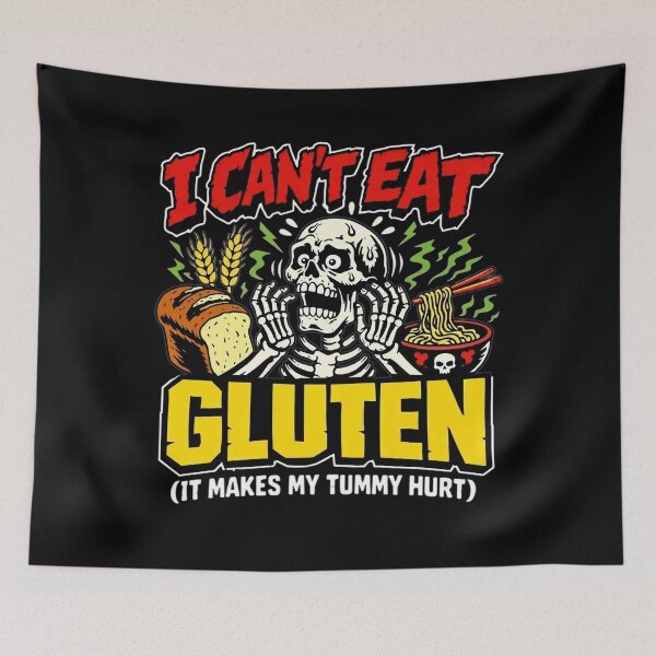 Item preview, Funny Skeleton Celiac Disease Awareness I Can't Eat Gluten  designed and sold by clothesy7.