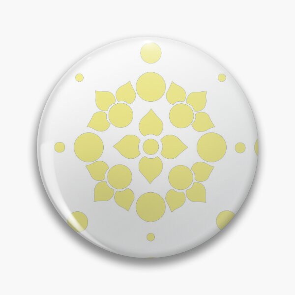 Item preview, Lemon Geometry Mandala Pattern – Modern Symmetrical Lotus Design designed and sold by SurfaceLab.