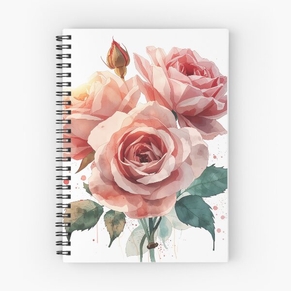 Item preview, Two large blossoms and three small buds show pure elegance. designed and sold by phuvt.