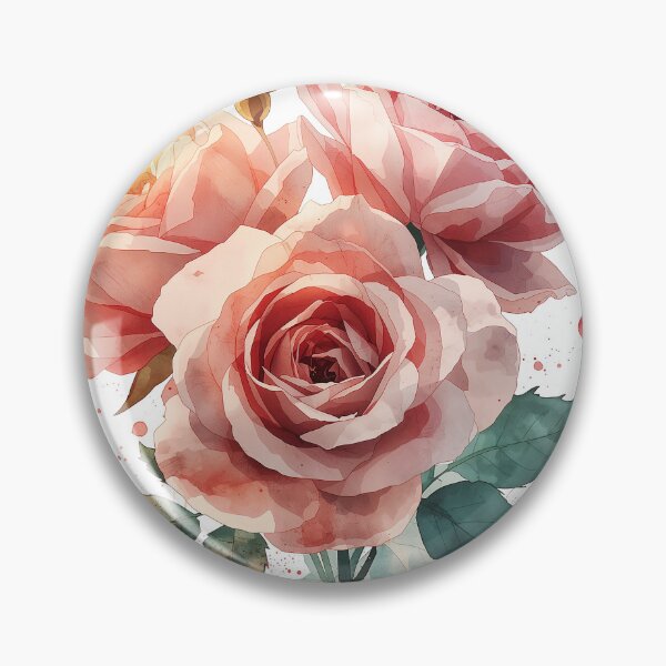 Item preview, Two large blossoms and three small buds show pure elegance. designed and sold by phuvt.