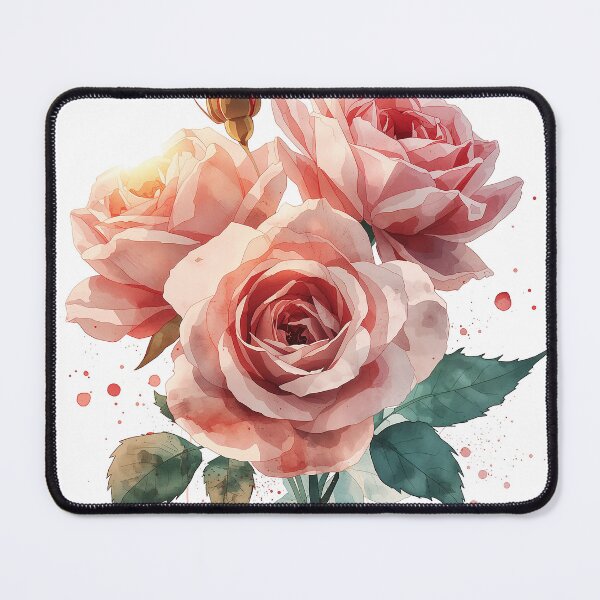 Item preview, Two large blossoms and three small buds show pure elegance. designed and sold by phuvt.