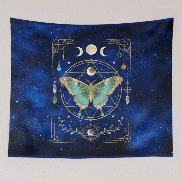 Item preview, Celestial Luna Moth of the Triple Moon – Sacred Geometry & Crystal Witch Sigil designed and sold by MysticOzzy.