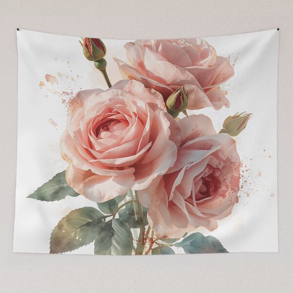 Item preview, A stunning botanical illustration captures the soft beauty of nature. designed and sold by phuvt.