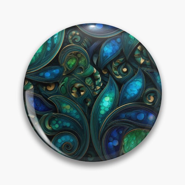 Item preview, New Zealand Māori Paua Pattern Koru Design 847 designed and sold by GrinGalore.