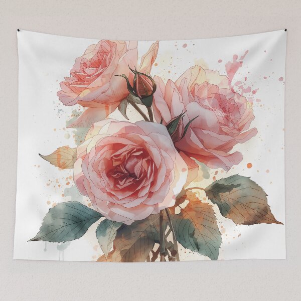 Item preview, Bright watercolor ink drops splash gracefully across the dark canvas. designed and sold by phuvt.