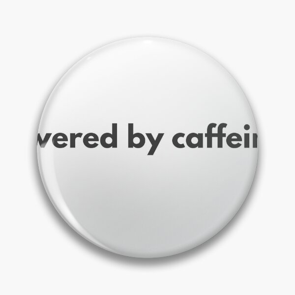 Item preview, Powered by Caffeine Funny Coffee Lover Sticker designed and sold by freespirit03.
