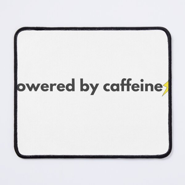 Item preview, Powered by Caffeine Funny Coffee Lover Sticker designed and sold by freespirit03.
