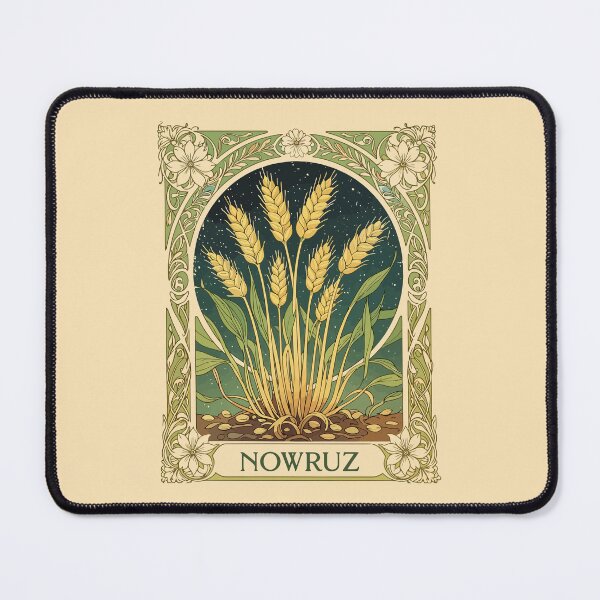 Item preview, Buds of Nowruz Elegant Art Nouveau Botanical Design designed and sold by taiche.