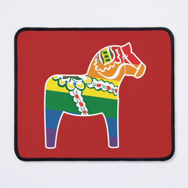 Item preview, Dalahäst  -  Dala Horse goes pride designed and sold by knappidesign.