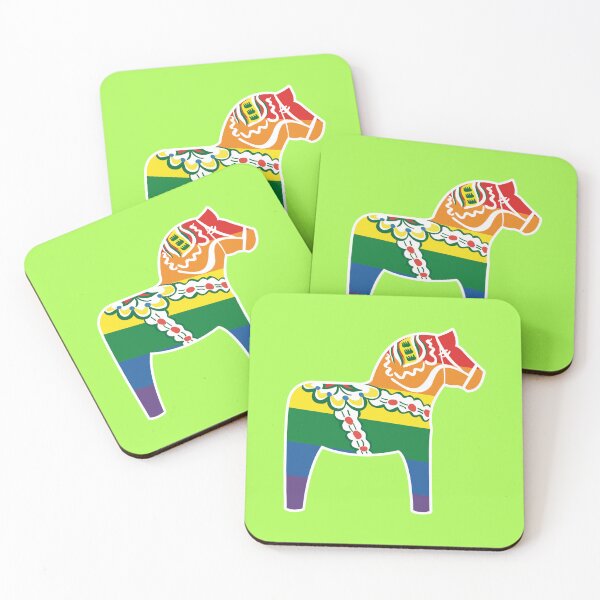 Item preview, Dalahäst  -  Dala Horse goes pride designed and sold by knappidesign.