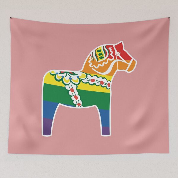 Item preview, Dalahäst  -  Dala Horse goes pride designed and sold by knappidesign.
