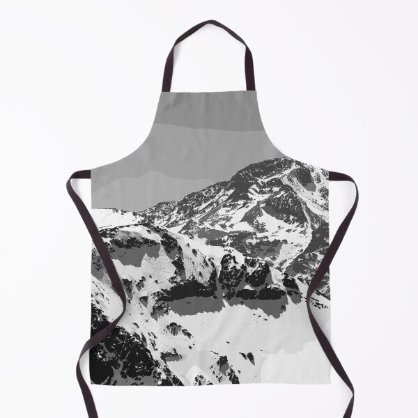 Item preview, Snowy Mountains Landscape Black and White designed and sold by dwiaszeyn.