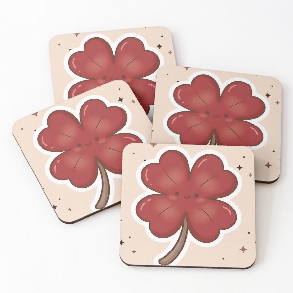 Item preview, Scarlet Four-Leaf Clover designed and sold by ScarletMosaic.