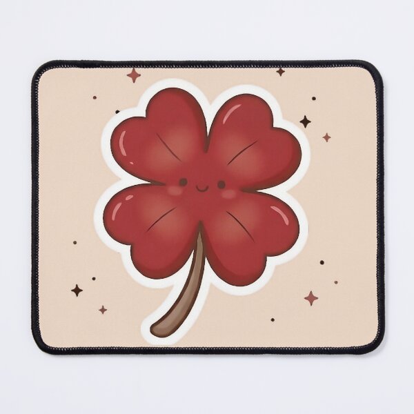 Item preview, Scarlet Four-Leaf Clover designed and sold by ScarletMosaic.