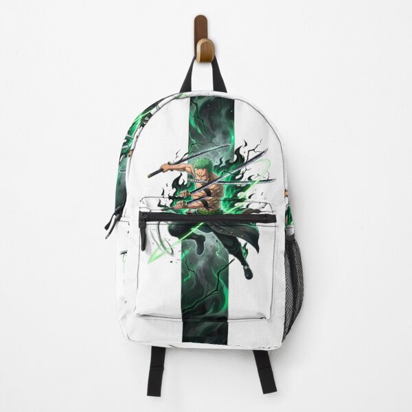 Item preview, Three Sword Style Green Flame Samurai – Anime Swordsman Warrior Aesthetic designed and sold by Dyan4.