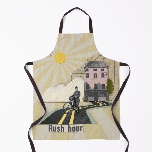 Item preview, Rush Hour, Vintage Surreal Collage designed and sold by The Blue Window.