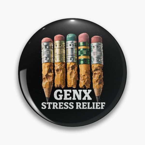Item preview, Gen X Pencil Chewing Stress Relief Retro Humor Teacher designed and sold by w1ckerman.