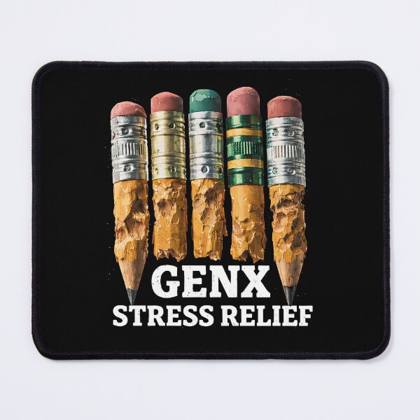 Item preview, Gen X Pencil Chewing Stress Relief Retro Humor Teacher designed and sold by w1ckerman.