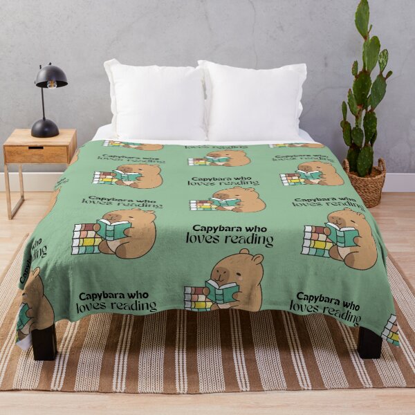 Item preview, Cute Capybara Reading Books Kawaii Aesthetic designed and sold by Nubesss.