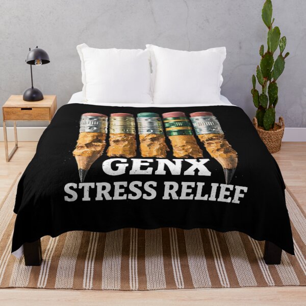 Item preview, Gen X Pencil Chewing Stress Relief Retro Humor Teacher designed and sold by w1ckerman.