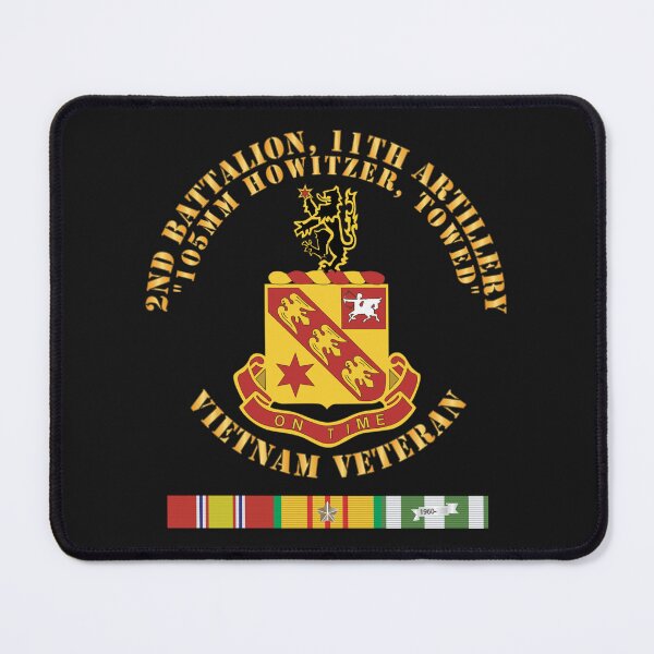 Item preview, Army - 2nd Battalion, 11th Artillery (105mm Howitzer, Towed) w VN SVC Ribbon - V1 X 300 designed and sold by Military Insignia Products.