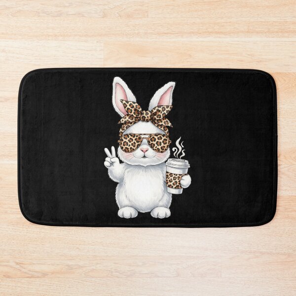 Item preview, Funny Easter Bunny Face Glasses Bandana Leopard designed and sold by OlakunleOloroz.
