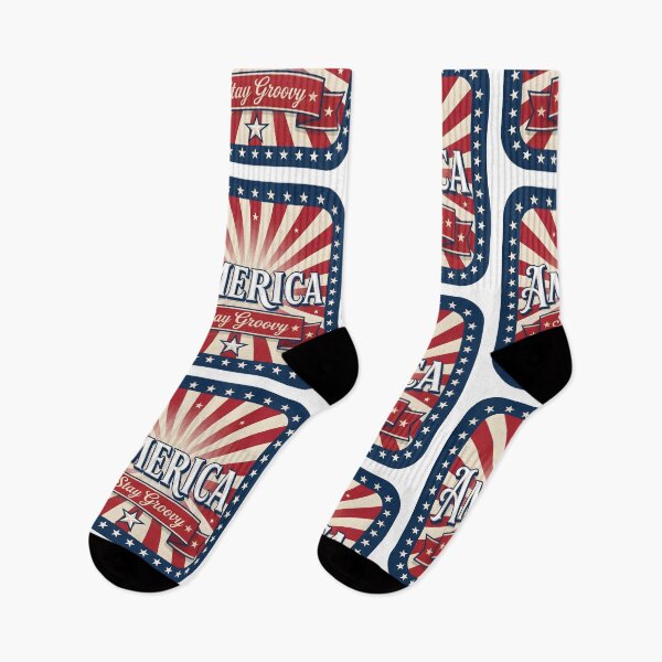 Item preview, America Stay Groovy Shirt – Retro 70s Patriotic Independence Day Design designed and sold by relso.