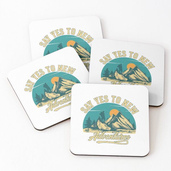 Item preview, Vintage Mountain Adventure Crest: Say Yes to New Adventures designed and sold by Shopeon Designs.