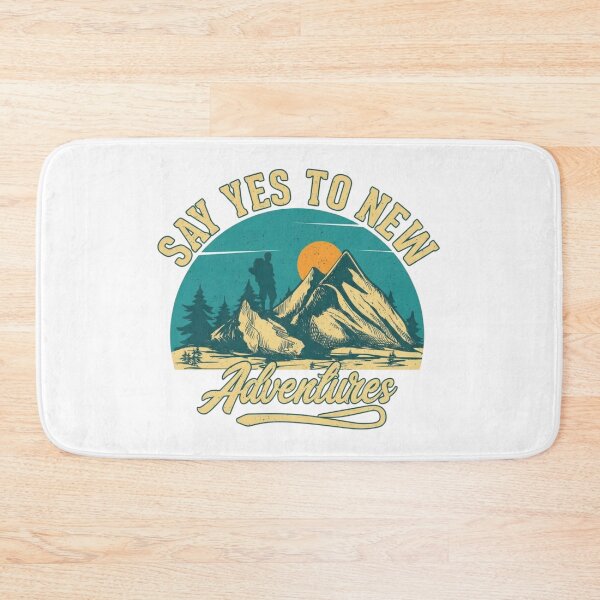 Item preview, Vintage Mountain Adventure Crest: Say Yes to New Adventures designed and sold by Shopeon Designs.