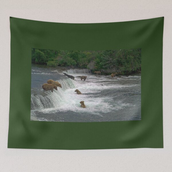 Item preview, Brown Bears, Brooks Falls, Brooks River, Katmai National Park, Alaska designed and sold by AlaskaExtreme.