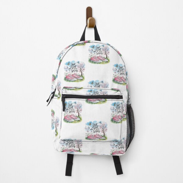 Item preview, Just a Girl Who Loves Spring T-Shirt – Cute Floral Sneaker Nature Design for Spring Lovers & Cottagecore Gift Buyers designed and sold by GemBob Creations.