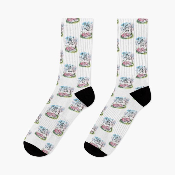 Item preview, Just a Girl Who Loves Spring T-Shirt – Cute Floral Sneaker Nature Design for Spring Lovers & Cottagecore Gift Buyers designed and sold by GemBob Creations.