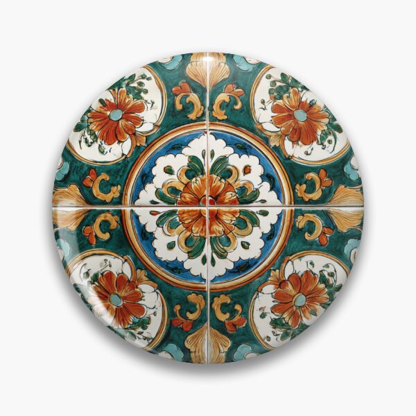 Item preview, Italian Mediterranean Deruta Style Design Pattern designed and sold by GrinGalore.