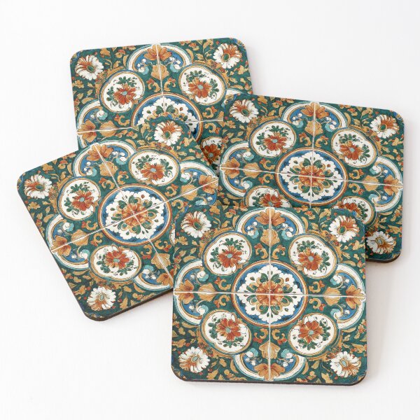 Item preview, Italian Mediterranean Deruta Style Design Pattern designed and sold by GrinGalore.
