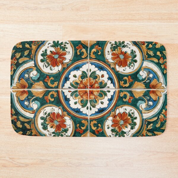 Item preview, Italian Mediterranean Deruta Style Design Pattern designed and sold by GrinGalore.
