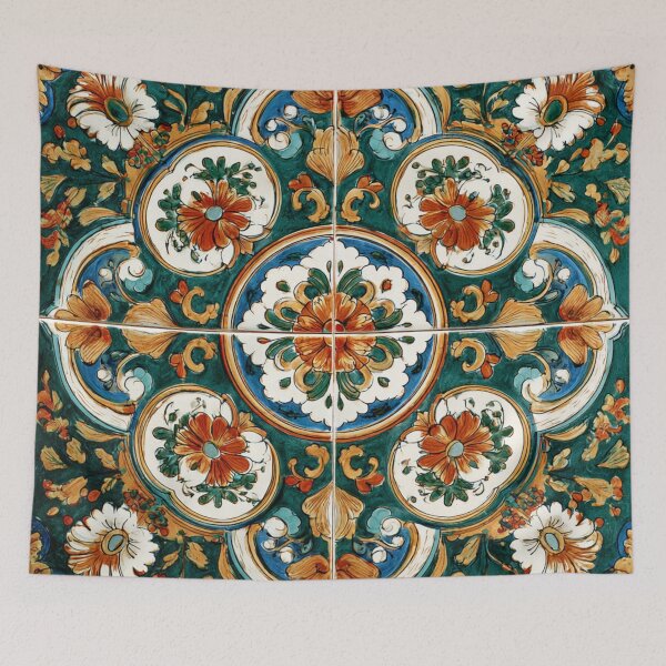 Item preview, Italian Mediterranean Deruta Style Design Pattern designed and sold by GrinGalore.
