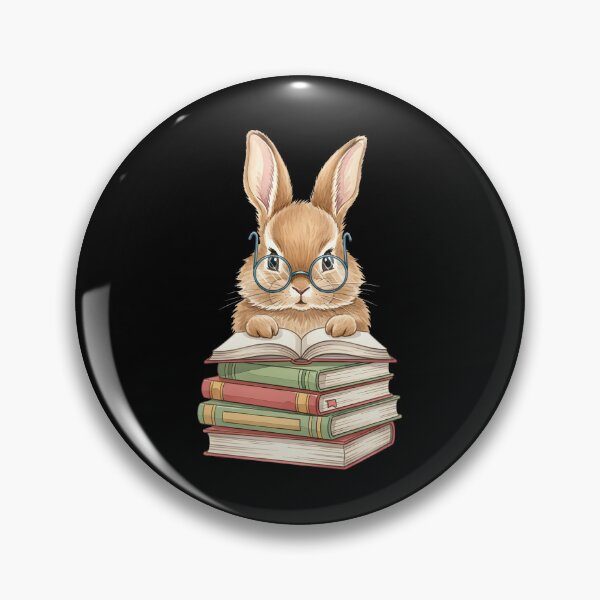 Item preview, Reading Bunny Rabbit Glasses Book Bookworm Teacher designed and sold by OlakunleOloroz.