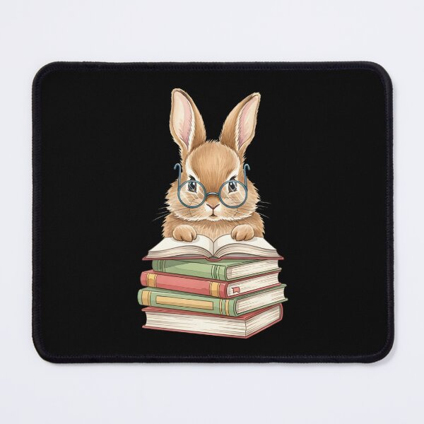 Item preview, Reading Bunny Rabbit Glasses Book Bookworm Teacher designed and sold by OlakunleOloroz.