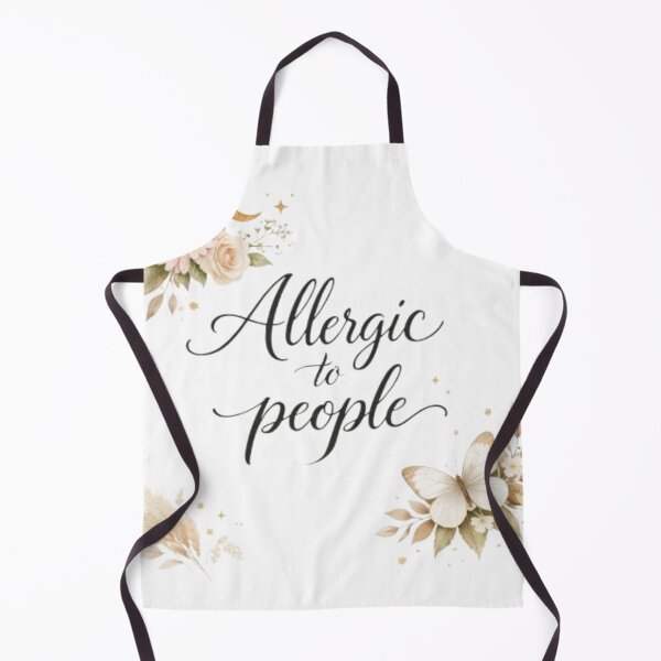 Item preview, Allergic to People – Aesthetic Minimal Quote Design designed and sold by Sanika arts .
