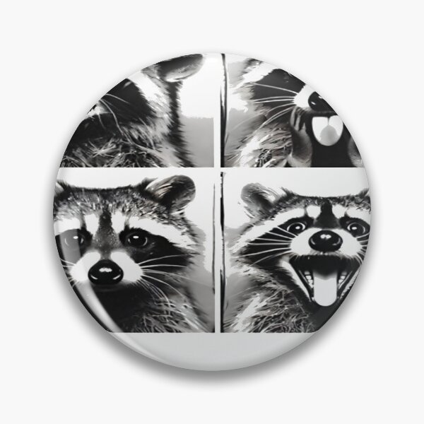 Item preview, Animal Photobooth Funny Raccoon Retro Raccoon Oversized T-Shirt designed and sold by pp-por.