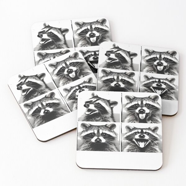 Item preview, Animal Photobooth Funny Raccoon Retro Raccoon Oversized T-Shirt designed and sold by pp-por.