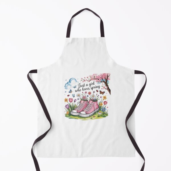 Item preview, Just a Girl Who Loves Spring T-Shirt – Cute Floral Sneaker Cottagecore Design for Spring Lovers & Nature Gift Buyers designed and sold by GemBob Creations.