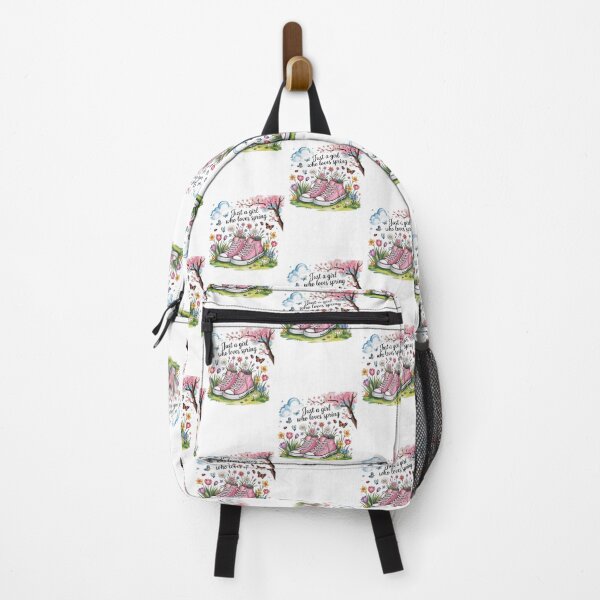Item preview, Just a Girl Who Loves Spring T-Shirt – Cute Floral Sneaker Cottagecore Design for Spring Lovers & Nature Gift Buyers designed and sold by GemBob Creations.