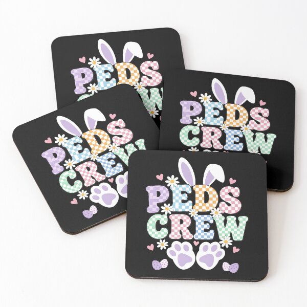 Item preview, Retro PEDS Crew Bunny Easter Day Pediatric Nurse RN Crew designed and sold by OlakunleOloroz.