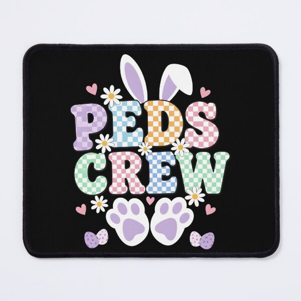 Item preview, Retro PEDS Crew Bunny Easter Day Pediatric Nurse RN Crew designed and sold by OlakunleOloroz.