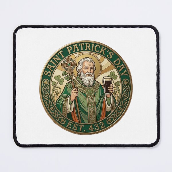 Item preview, Saint Patrick's Day Commemorative Medal - Est. 432 Celtic Art designed and sold by Tablotique.