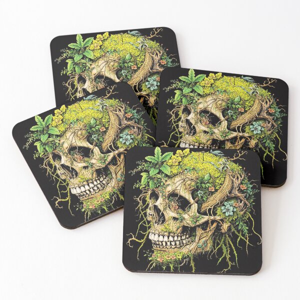 Item preview, Botanical Skull: Life Growing from Bones designed and sold by SKULLARTISTRY.