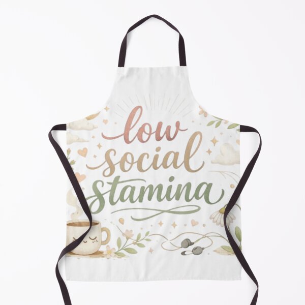 Item preview, Low Social Stamina – Aesthetic Introvert Quote Minimal Design designed and sold by Sanika arts .