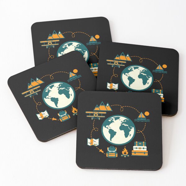 Item preview, Retro Global Exploration Map - Vintage Adventure & Travel Lifestyle designed and sold by AbulailArt.