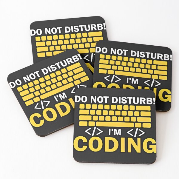 Item preview, Do Not Disturb I am Coding Warning For Programmers designed and sold by Zenith Design.